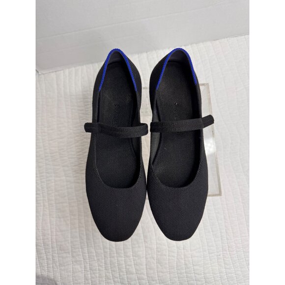 Rothy’s Black Slip On The Square Toe Mary Jane Flats Woman’s Size 7 - Picture 2 of 14